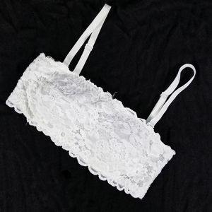 🎉B.O.G.O | No Boundaries Bandeau bralette | White | Lace | Convertible Straps